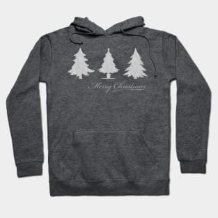 Merry Christmas! Snowy Christmas Trees Hoodie